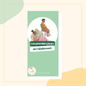 Premiers jours de l'allaitement. Brochure sans texte